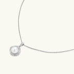 Freshwater pearl pendant necklace on an adjustable fine silver chain | VAHN Jewels